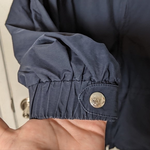 Vintage Larry Levine Sport Women's Nautical Navy Blue Anorak Jacket Size Medium - Picture 9 of 11